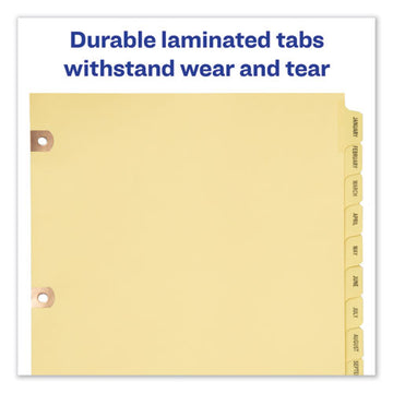 Avery® Preprinted Laminated Tab Dividers W-copper Reinforced Holes, 25-tab, Letter freeshipping - TVN Wholesale